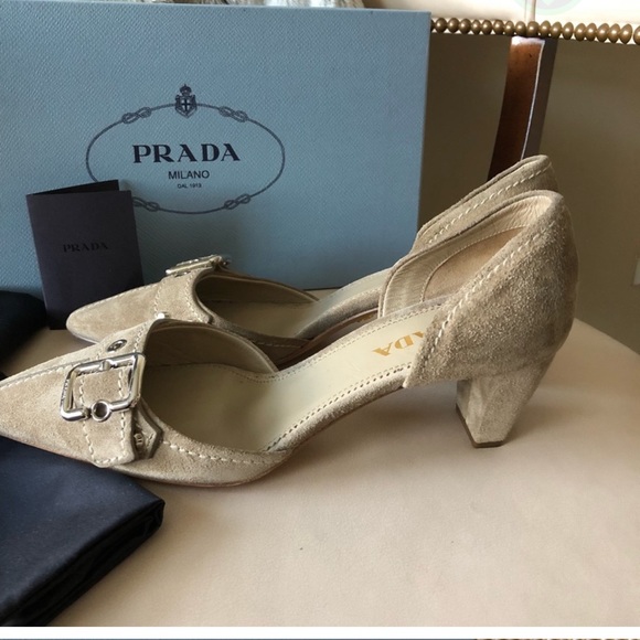 Prada Calzature Donna Suede Shoes - Picture 5 of 8